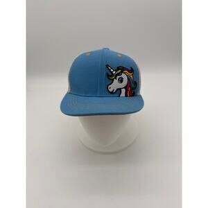 Aksels Unicorn Trucker Hat Snapback Wool Blend Cap Rainbow Flatbill Embroidered